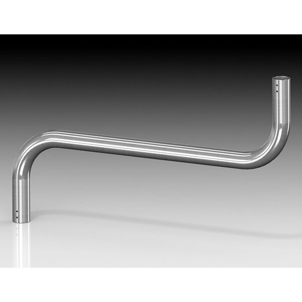 S Profile Tube, 23.62 in. H x 39.37 in. W x 2.36 in. L, 304 Stainless Steel